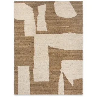 Ferm Living - Piece Teppich, 140 x 200 cm, off-white / toffee