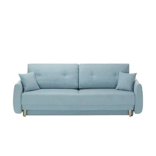 Sofa.de Schlafsofa ¦ türkis/petrol ¦ Maße (cm): B: 220 H: 90 T: 90.0