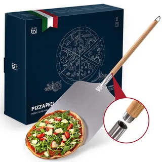 Blumtal Pizzaschieber 30,5 cm Aluminium Holz grau