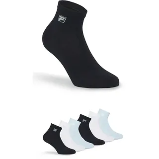 Fila UNISEX QUARTER PLAIN SOCKS 6-Paar Blau 39-42