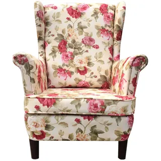 Ohrensessel Sessel Ohrenbackensessel Polstersessel Skandinavischer Stil ROSA 14