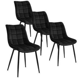 WOLTU Esszimmerstühle 4er Set, Küchenstühle gepolstert mit Rückenlehne