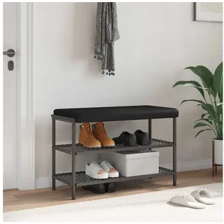 vidaXL Bankkissen Kunstleder 35 x 0 cm Schwarz