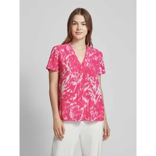 Esprit Bluse mit Allover-Muster, Pink, M