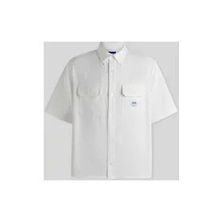 Oversized Freizeithemd aus reiner Baumwolle Modell 'Ekyno', Weiss, M