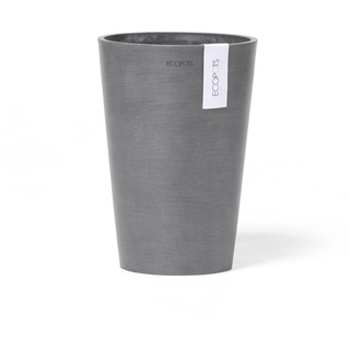 Ecopots Vase Pisa Grau 17,5 cm x 3 cm