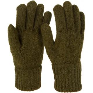 Stylebreaker Strickhandschuhe Zopfmuster Grün
