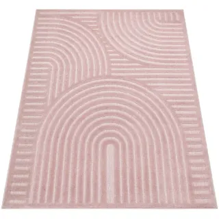 Paco Home Outdoorteppich, Pink, Textil, Rechteckig, 140x200 cm, strapazierfähig, für Fußbodenheizung geeignet, Teppiche & Böden, Teppiche, Outdoorteppiche