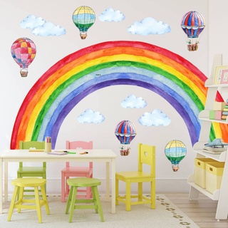 Kinderzimmer Regenbogen Aufkleber Babyzimmer Kinderzimmer Wandaufkleber (Rainbow F197)