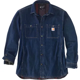 Carhartt Denim-Fleece, Hemd - Dunkelblau (H84) - S