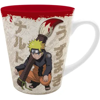 ABYSTYLE Tasse Naruto Shippuden Naruto Pinsel Ninja – offizielles Produkt – 250 ml – hochwertige Keramik – japanisches künstlerisches Design
