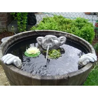 Steinfiguren Wasserspeier Garten Deko-Gartenfigur Koi Teich