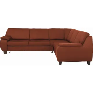 Beldomo System Ecksofa, Terracotta, Holz, 5-Sitzer, L-Form, 274x244 cm, Goldenes M, Typenauswahl, Bettkasten erhältlich, Fußauswahl, Stoffauswahl, seitenverkehrt Bettfunktion Hocker Rückenfutter, individuell planbar, Wohnzimmer, Sofas & Couches, Wohnlandschaften, Ecksofas