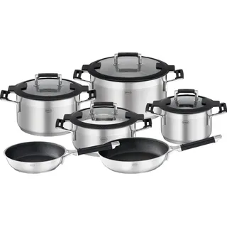 Rösle Silence Pro Topf-Set 6-tlg. 3 x Kochtopf + 2 x Bratpfanne + Bratentopf