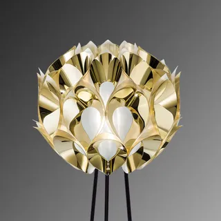 Stehleuchte Slamp, FLORA, dimmbar, Gold / Messing, für Wohnzimmer, Kunststoff, Design - 170