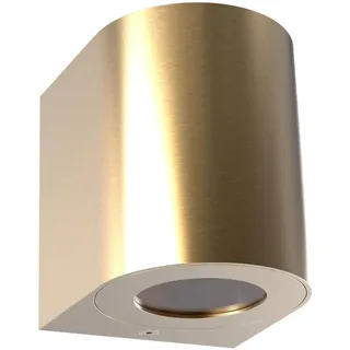 Nordlux Außenwandleuchte Aluminium 10,4 cm spritzwassergeschützt 500 lm messing