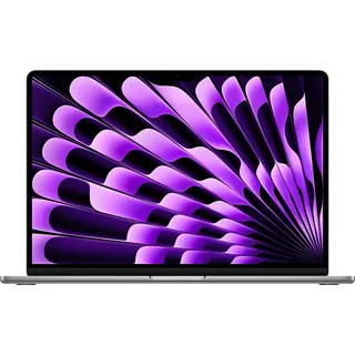 APPLE MacBook Air (2024), MXD13D/A, Notebook, mit 15,3 Zoll Display, Apple M3, 16 GB RAM, 512 SSD, Space Grau, macOS