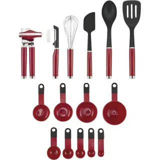 KitchenAid KOX447BXER 15 tlg. Küchenhelfer-Set Rot-Schwarz