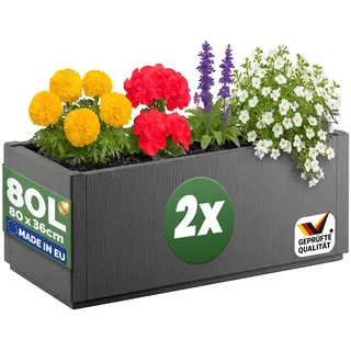 CASARIA Ethica 80 x 36 x 36 cm Anthrazit Komplettset