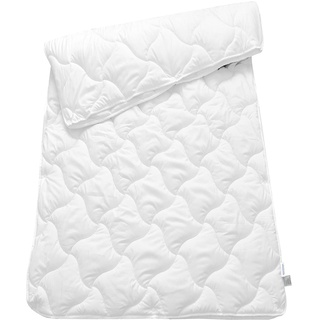 Schiesser 4-Jahreszeitendecke 2-teilige Bettdecke, Allergiker geeignet, Größe:135 cm x 200 cm