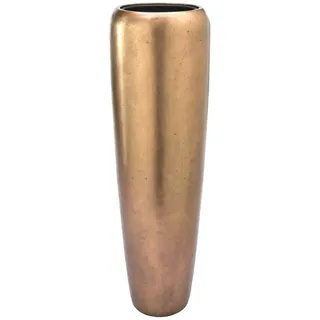 Flingora Bodenvase Cleo, mit Einsatz - Fiberglas - Indoor - Bronze - Höhe 117 cm braun Ø 34 cm x 117 cm