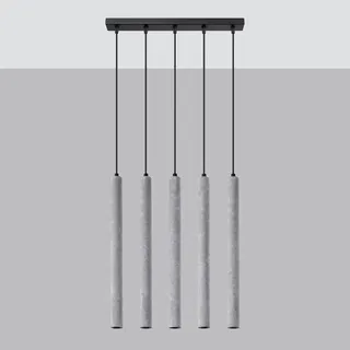 Sollux Pastelo 5-flg. 45 cm grau Beton