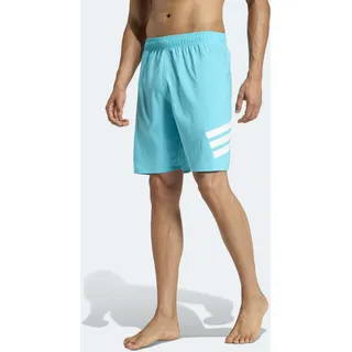 adidas 3-Streifen 8-Inch Badeshorts Lucid Cyan/White L