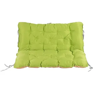 Home Feeling Bankauflage Auflage mit Rückenteil, Wendeauflage, grün/beige, ca. 100x98x10 cm beige|grün