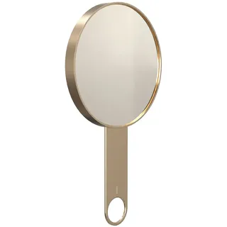 Frost - Nova2 Kosmetik Handspiegel mit 5-fach Vergrößerung 1982, gold gebürstet