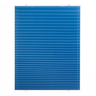 Plissee Haftfix, ohne Bohren LICHTBLICK ORIGINAL Plissee, LICHTBLICK ORIGINAL, Saugnapf, Saugnapf, Saugnapf blau 55 cm x 130 cm