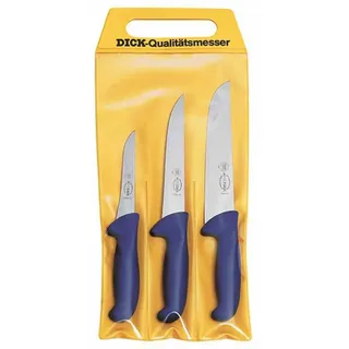Friedr. Dick Dick Ergo Grip Messer-Set 3-tlg. Blau/Silber