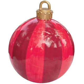 CZSMART Weihnachtsdekorationen Weihnachten Aufblasbar Ball, Weihnachtskugel aus PVC, Aufblasbarer Ball, Christbaumkugel Weihnachtskugel Personalisiert Baumschmuck 15.7" Weihnachtskugeln