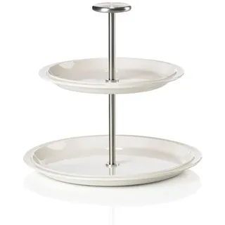 Etagere mit 2 Etagen Eau Zone Denmark Porzellan weiß, Designer Neu Studio, 21 cm