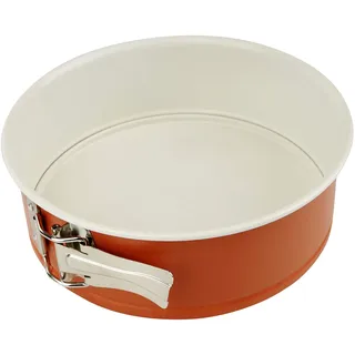 Dr. Oetker Springform Ø 20 cm DieMaus, runde Backform, hochwertige Kuchenform aus Stahlblech, Form mit keramisch verstärkter Antihaftbeschichtung (Farbe: Maus-Orange/Creme)