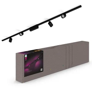 Philips Hue White & Color Ambiance Perifo Deckenleuchte schwarz • 4 Spots