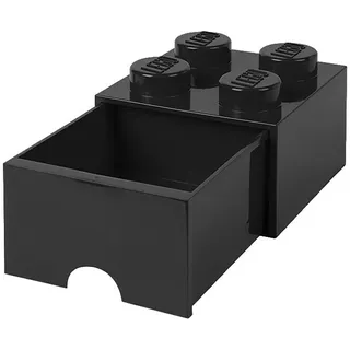 Lego Schubladenbox Brick  (L x B x H: 25 x 25 x 18 cm, Schwarz, Anzahl Schubladen: 1 Stk.)