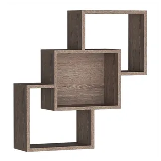 Lomadox Wandregal DUNEDIN-161, Wandboard, Trüffel Eiche braun