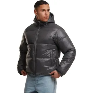 Urban Classics Glänzende Pufferjacke mit Kapuze Winterjacken/Mäntel Magnet XL
