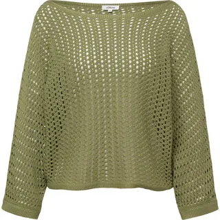 s.Oliver Ajour-Strickpullover grün XXL