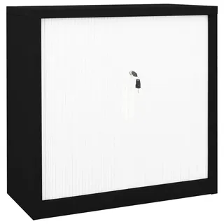 vidaXL Aktenschrank 90x40x90 cm schwarz