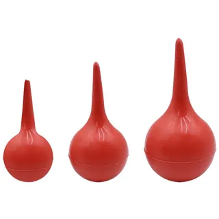 Ieron Ohrenspritze, langlebige Gummi-Ohrwasch-Sauger-Birne, Spritzen-Aspirator, sanfte Ohrenreinigung mit Ohrendusche, Gummi-Saug-Quetschbirne, 30 ml, 60 ml, 90 ml (rot)