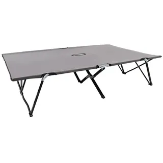 vidaXL Doppelliege Klappbar 47762 200 x 65 x 30 cm Grau