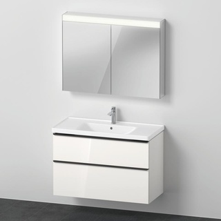 Duravit D-Neo Waschtisch und Waschtischunterschrank und Spiegelschrank, DE011702222,