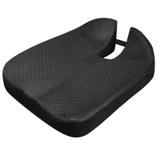 Rhein Beleuchtung Steißbeinkissen Sitzkissen Auto – Schaumstoff Keilkissen, ergonomisches Stuhlkissen, Set, 1-tlg., Für Büro, Auto, Bank, LKW & Rollstuhl – vielseitiges Kissen, Lindert Steißbein- & Rückenschmerzen – druckentlastend & bequem schwarz