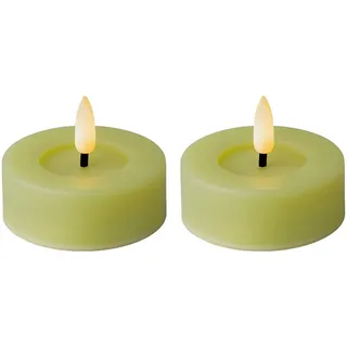 Lumineo Teelicht-Set 6,5x5 cm grün