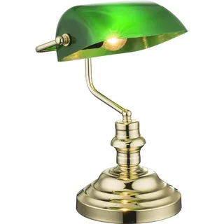 GLOBO Bankerlampe Grün
