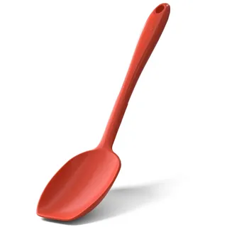 Kochblume Soßenlöffel aus Silikon – BPA-frei & hitzebeständig (Rot)