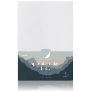 Laleni Spannbettlaken Kinderbett 2x 55x90x10cm Weiß