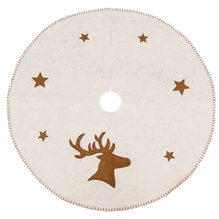 Trendline Christbaumdecke Ø 90 cm beige