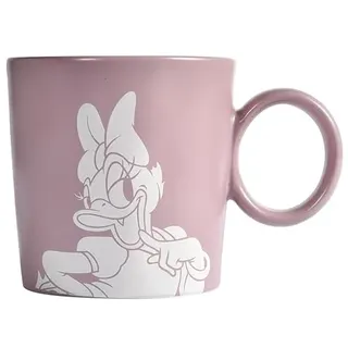 Fyrklövern Daisy Duck Kaffeetasse Disney, 320 ml, Steinzeug, Spülmaschinenfest, Seidenmatte Glasur, inkl. Geschenkbox, Violett